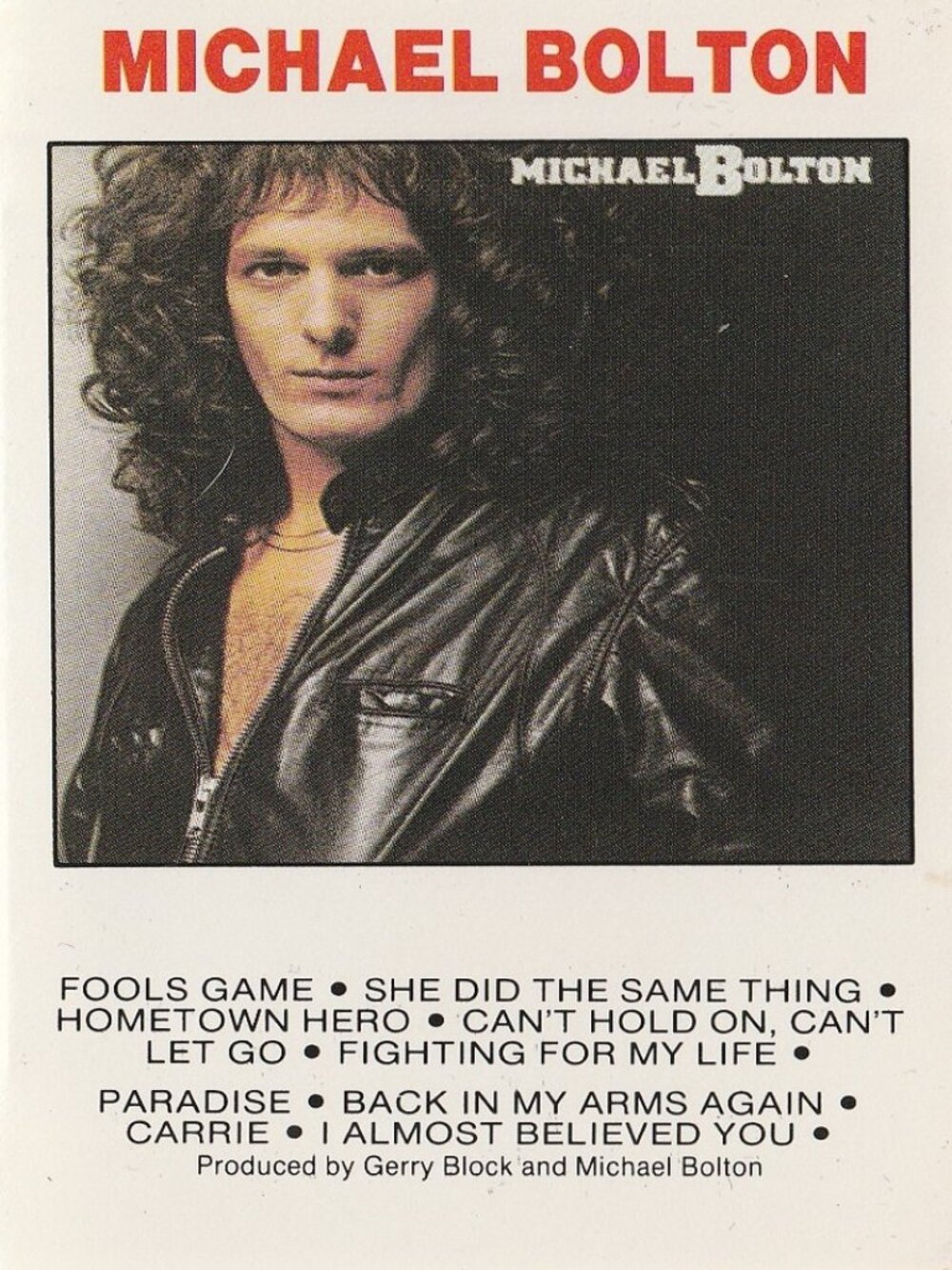 Michael Bolton - 1983 Cassette Tape